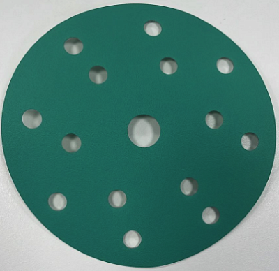 VOLCA EMERALD Диск абразивный, пленочная основа, 150 мм, 15 отв., P240