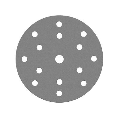 Диск шлифовальный на пленочной основе Sandwox 235 Grey Zirconia 15 отв. (150мм, Р240, 100шт) 235.150.240.15